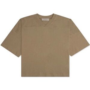 Essentials Short Sleeve Boxy Tee in Tan